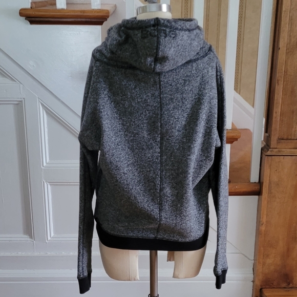 BCBGMAXAZRIA Cowl Neck Grey Sweatshirt Hoodie Size Medium - Picture 4 of 8